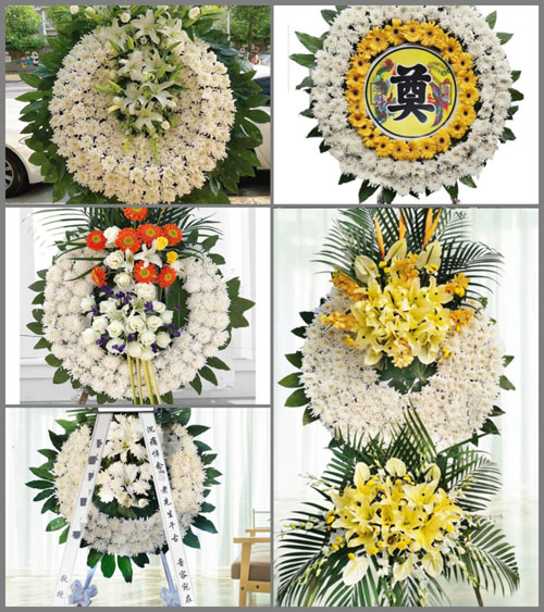 广东广州市花都区花东镇镇东村花圈速递